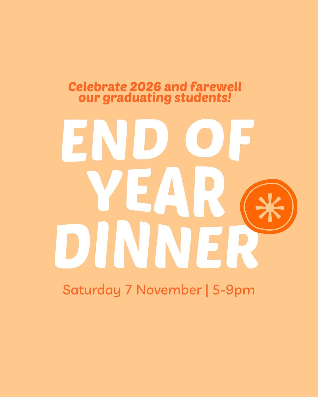 End of year dinner